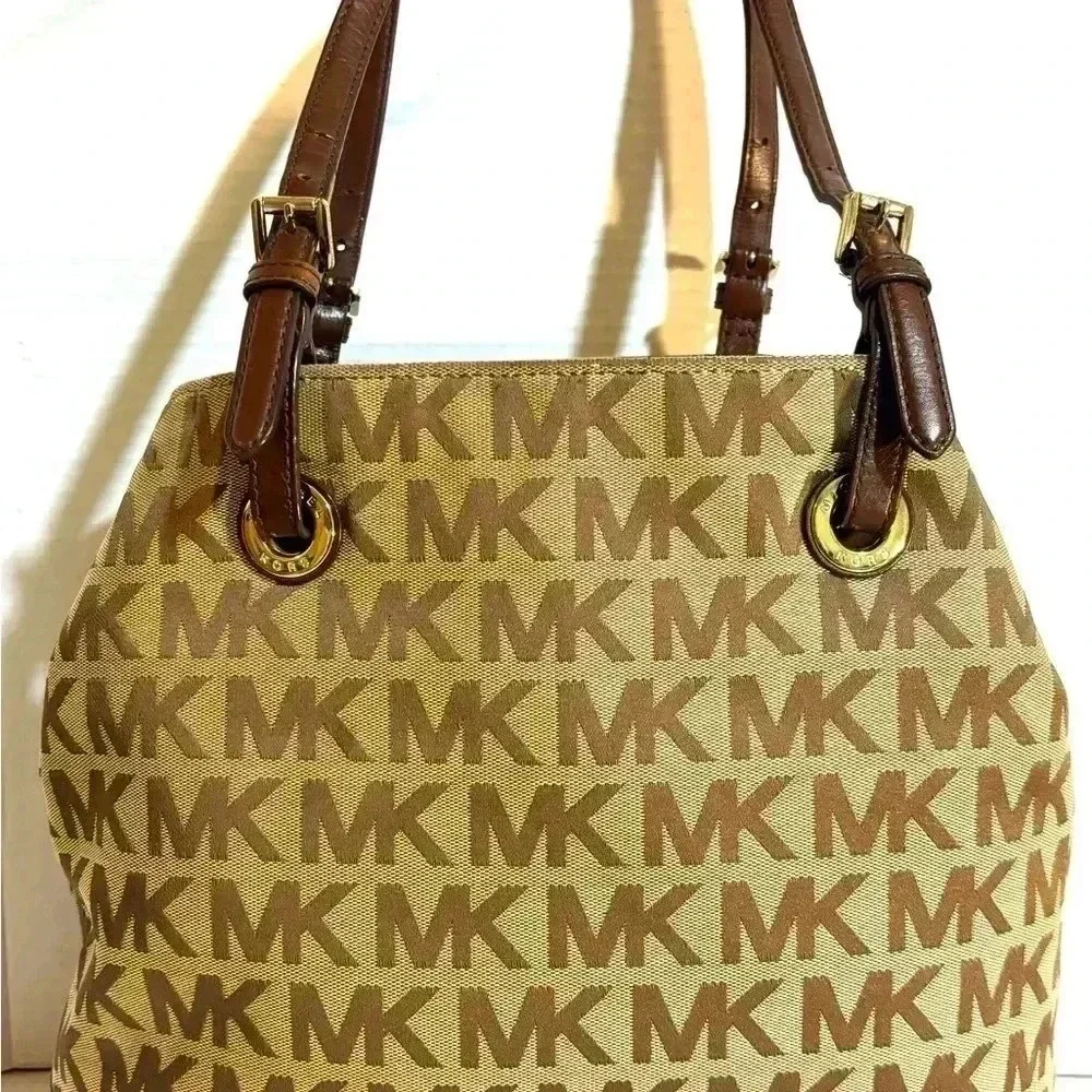 Michael kors MK signature print canvas tote handbag